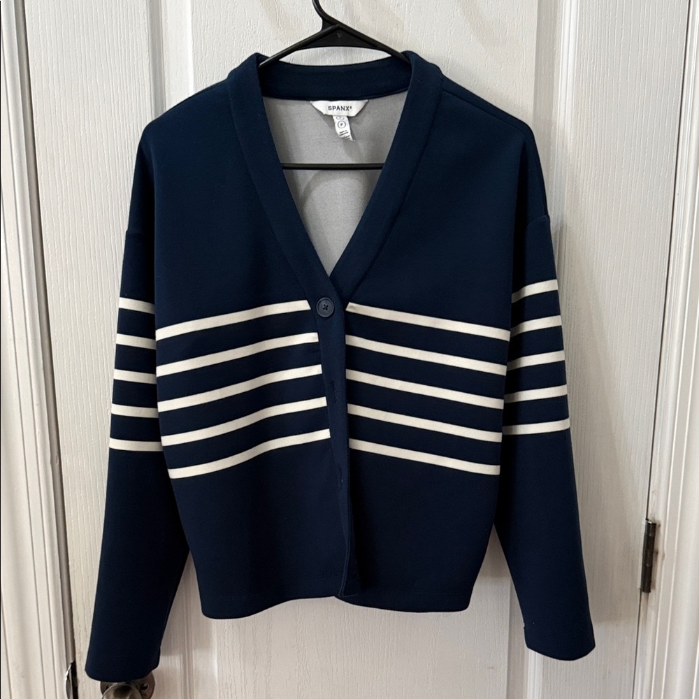 SPANX Navy and White Garment